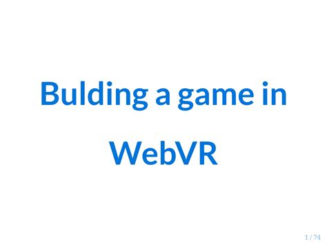 MyHtml5Game WebVR Porn Game